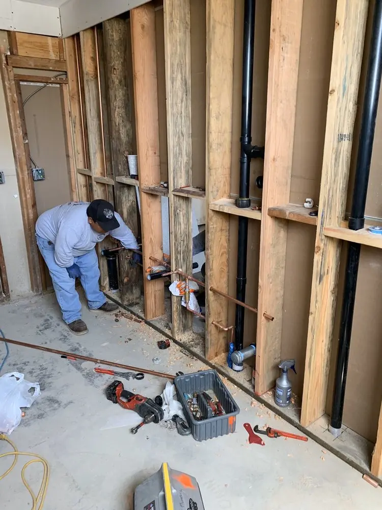 Commercial rough-in plumbing for Gas Line Repair in Navasota